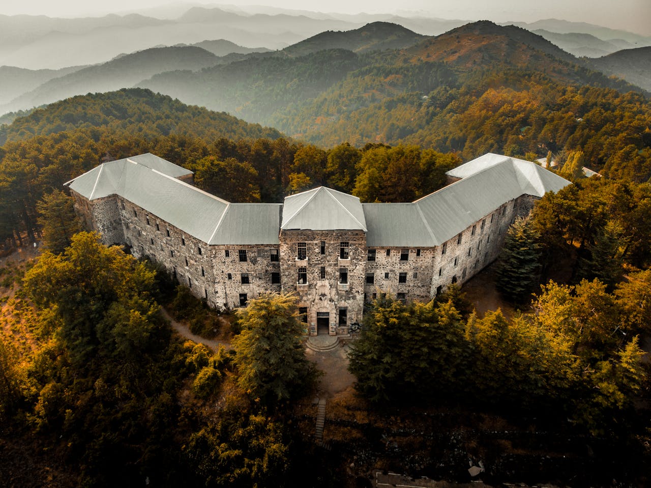 Drone Shot of the Berengaria Hotel